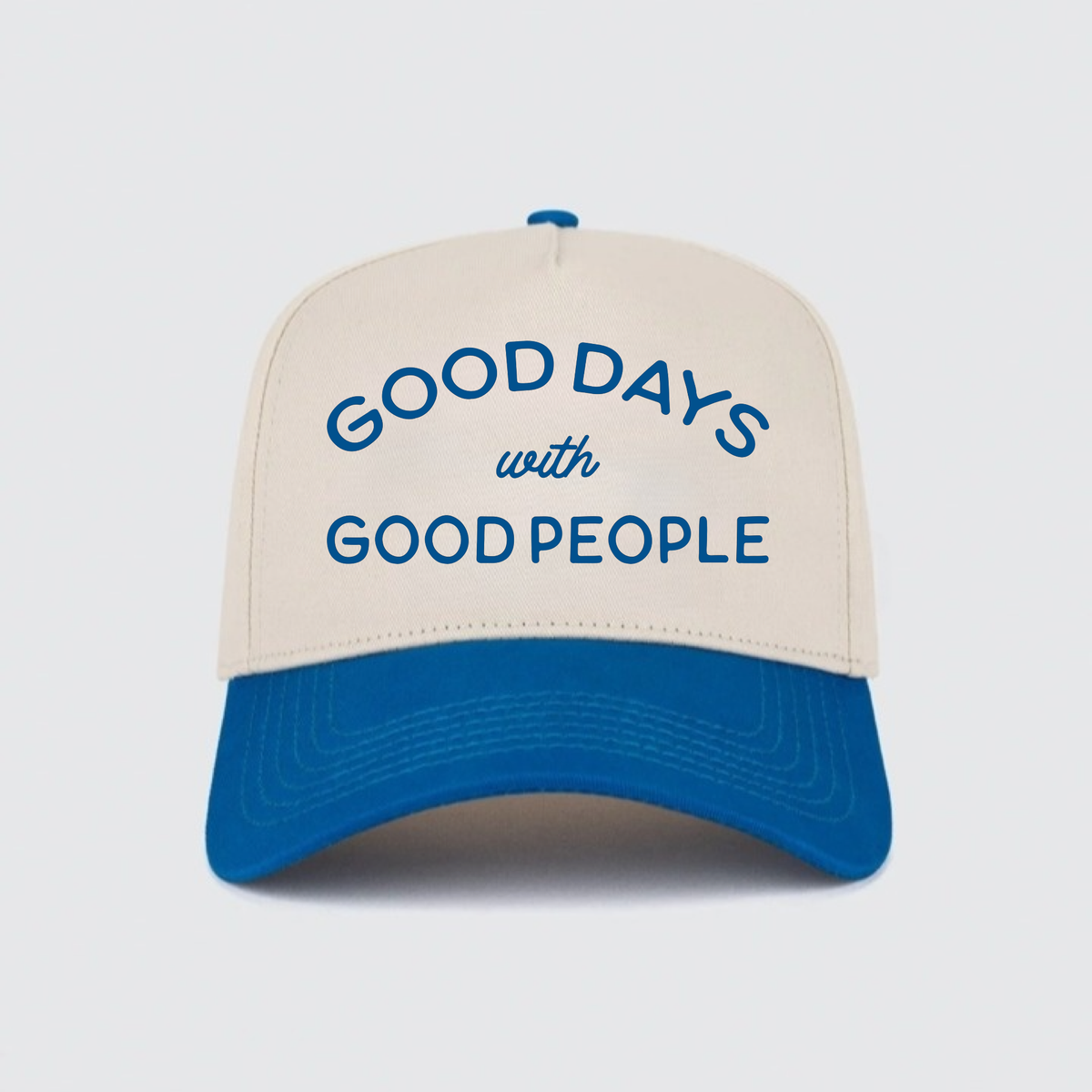 Flagship Trucker | Cream & Royal – Good Days with Good People